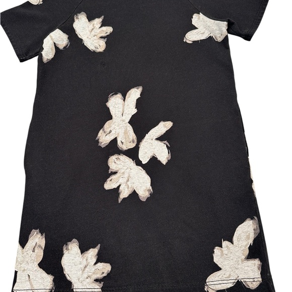 Marc Jacobs Black Mini Dress with White Floral Pattern - Picture 3 of 9